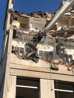 Foto demolizione vecchio ospedale Prato